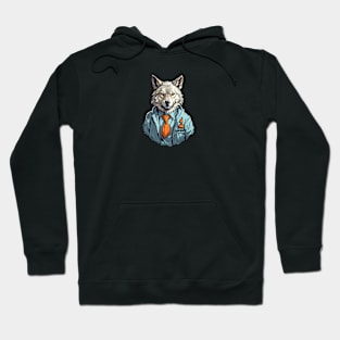 wolf with Halloween jacket Hoodie